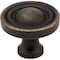 Jeffrey Alexander 1-3/8" Diameter Antique Brushed Satin Brass Round Bella Cabinet Knob 818ABSB - alternate 1